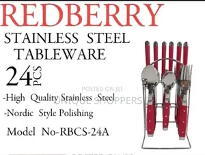 Redberry Tableware Set 24pcs at *Ksh 2000/=* Per Set. -6pcs Table