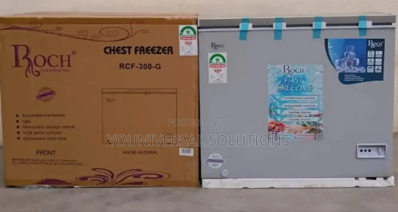 230 Litres Roch Chest Freezer With Cool Pack Sliding Glass