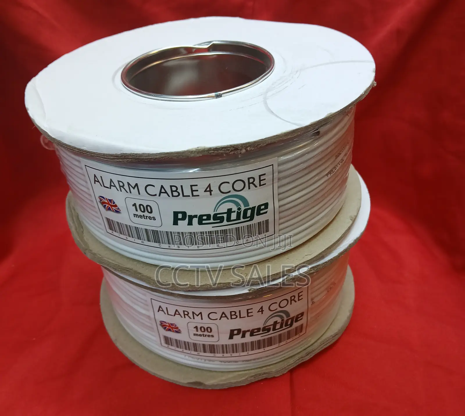 4 Core Burglar Alarm Cable White