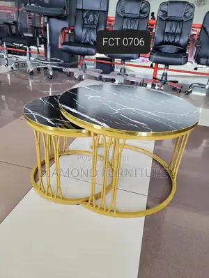 Office Furniture; Round Nordic Marble Office Table for Meeting Rooms