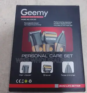 Geemy Gm-595 3 In 1 Rechargeable Shaver