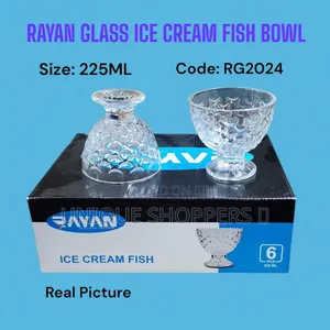 Rayan Glass Ice Cream Fish Bowl