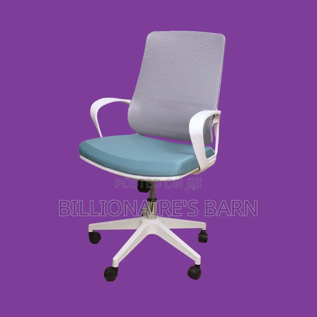 White Ergonomic Mesh Office Chair — Scratch-Resistant Finish #309