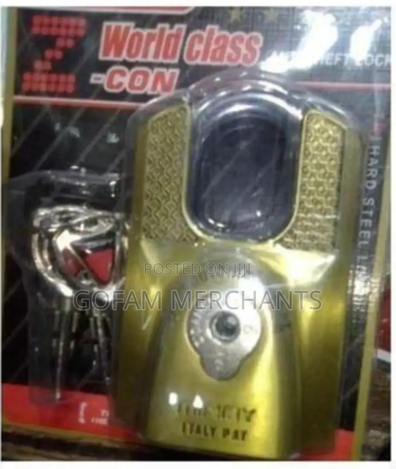 Mindy Lock With Keys Indoor and Outdoor Zinc Alloy Big Padlock