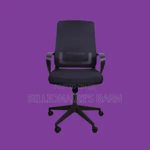 Black Ergonomic Mesh Office Chair | Quiet-Roll Steel Frame