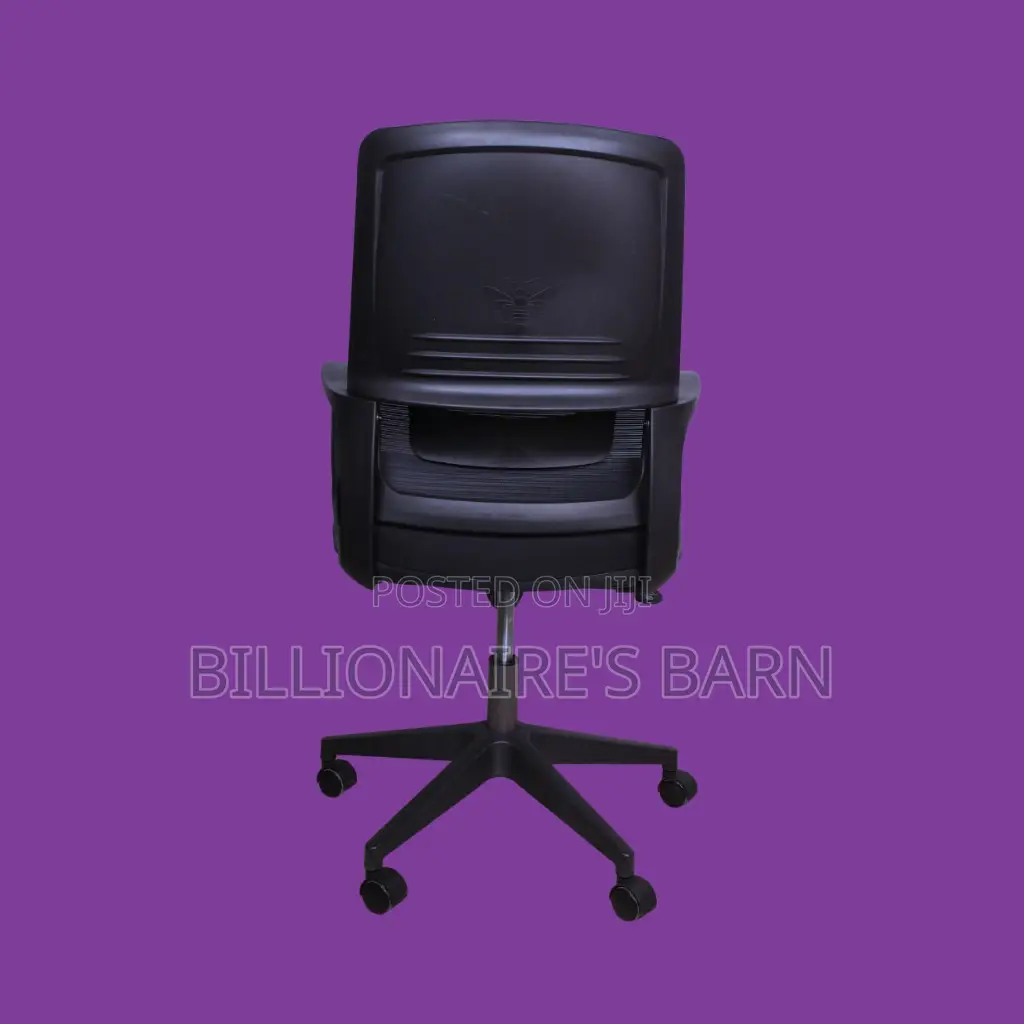 Black Ergonomic Mesh Office Chair | Quiet-Roll Steel Frame
