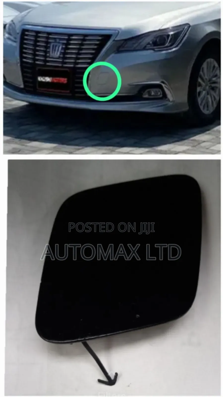 Yr2016 Toyota Crown, Royal Saloon, Front Bumper Towing Hook Cover