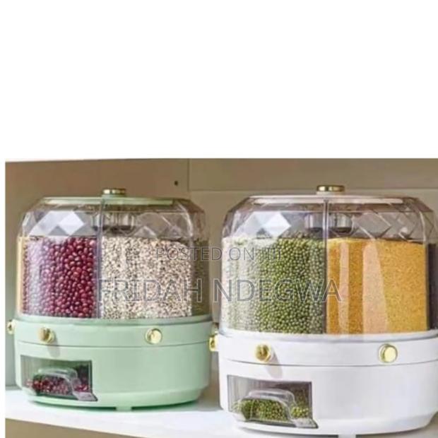Rotating 6 Compartments Storage Container - main view