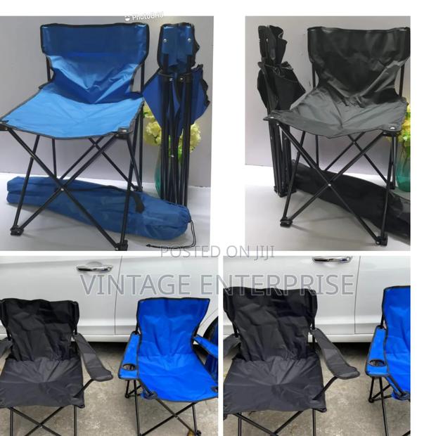 *Foldable Metallic Frame Water Proof Canvas Camping Chair - main view