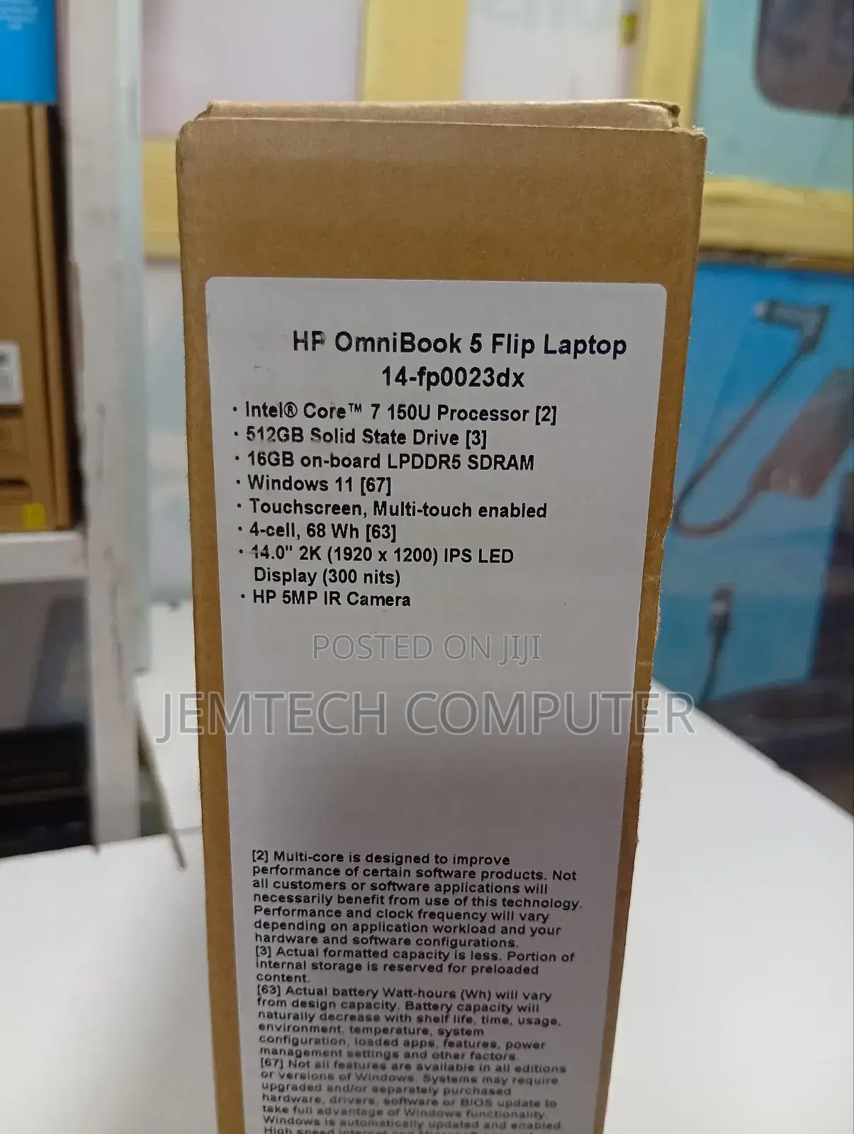 New Laptop HP OmniBook 5 14" 16GB Intel Core i7 SSD 512GB