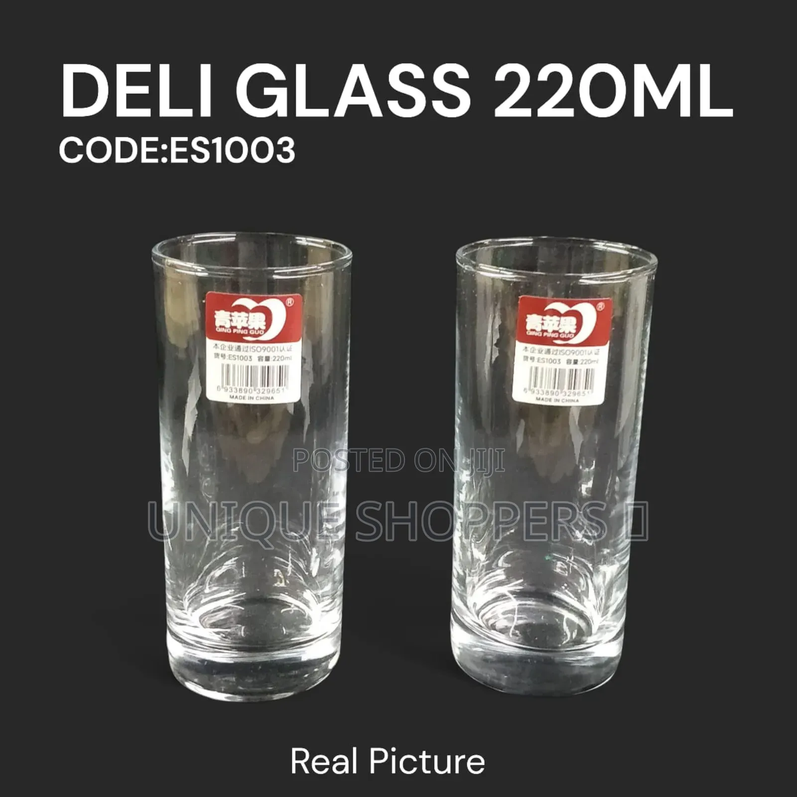 Delisoga Glass 220ml (Code: Es1003) Now Available