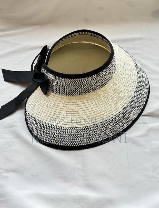 Ladiew Tieback Bowknot Straw Hat Sun Visor - thumbnail 7