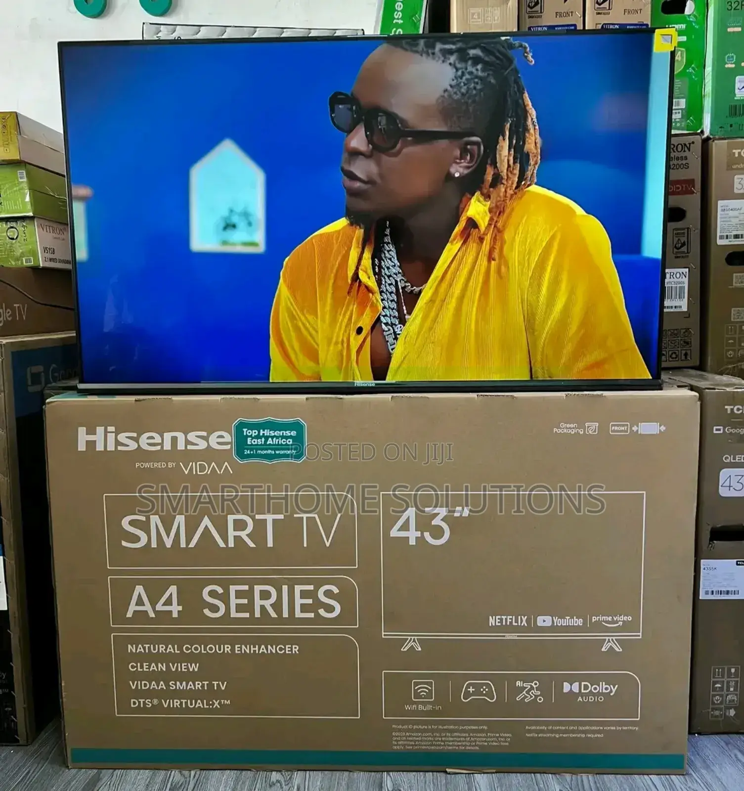 Hisense 43 Inch(43a4kken) A4 Series Smart Frameless Vidaa Tv