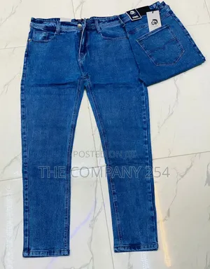 Quality Denim Casual Plain Men Business Jeans Trousers
