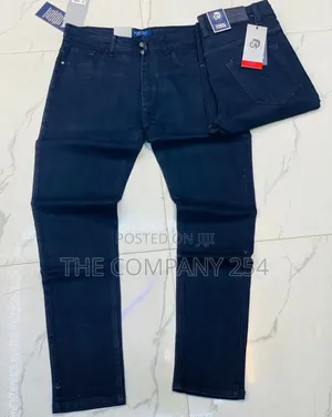 Quality Denim Casual Plain Men Business Jeans Trousers