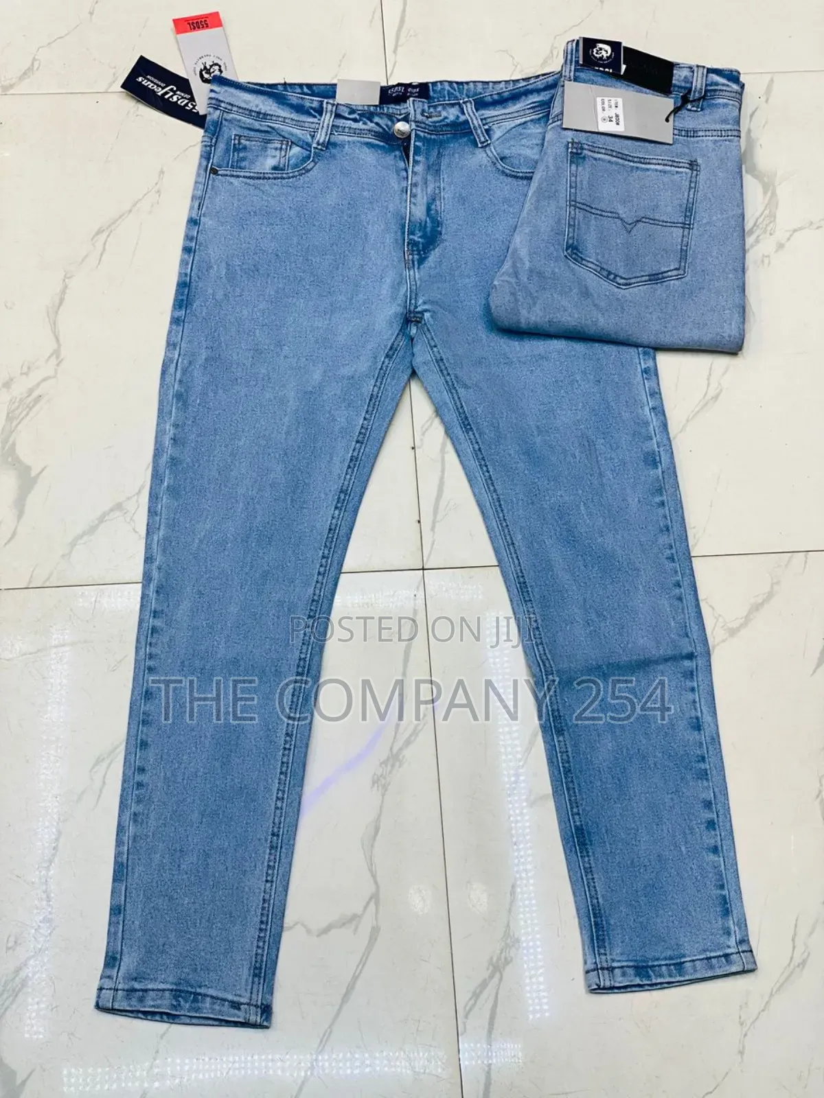 Quality Denim Casual Plain Men Business Jeans Trousers