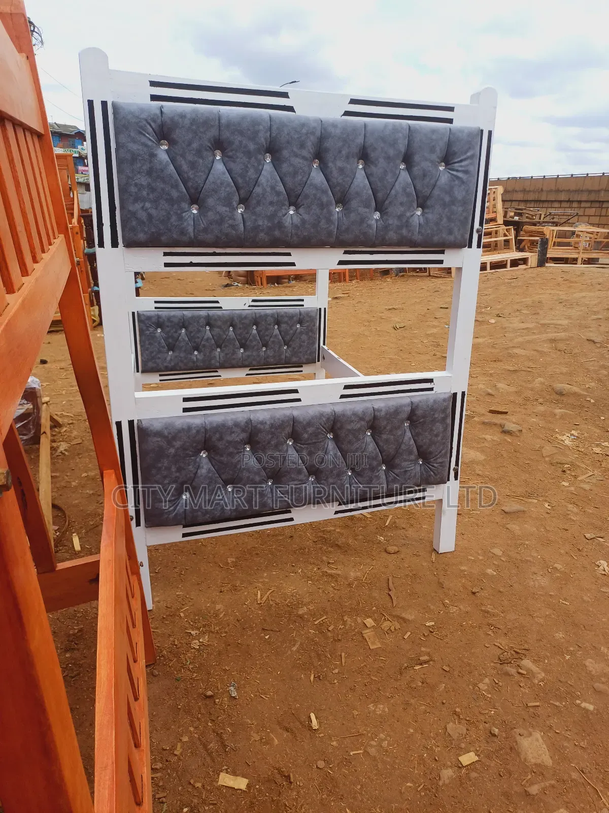 Unstained Double Decker Beds