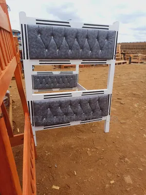 Unstained Double Decker Beds