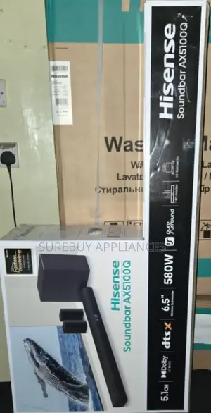 Hisense 580w Home Cinema Soundbar System, 5.1ch