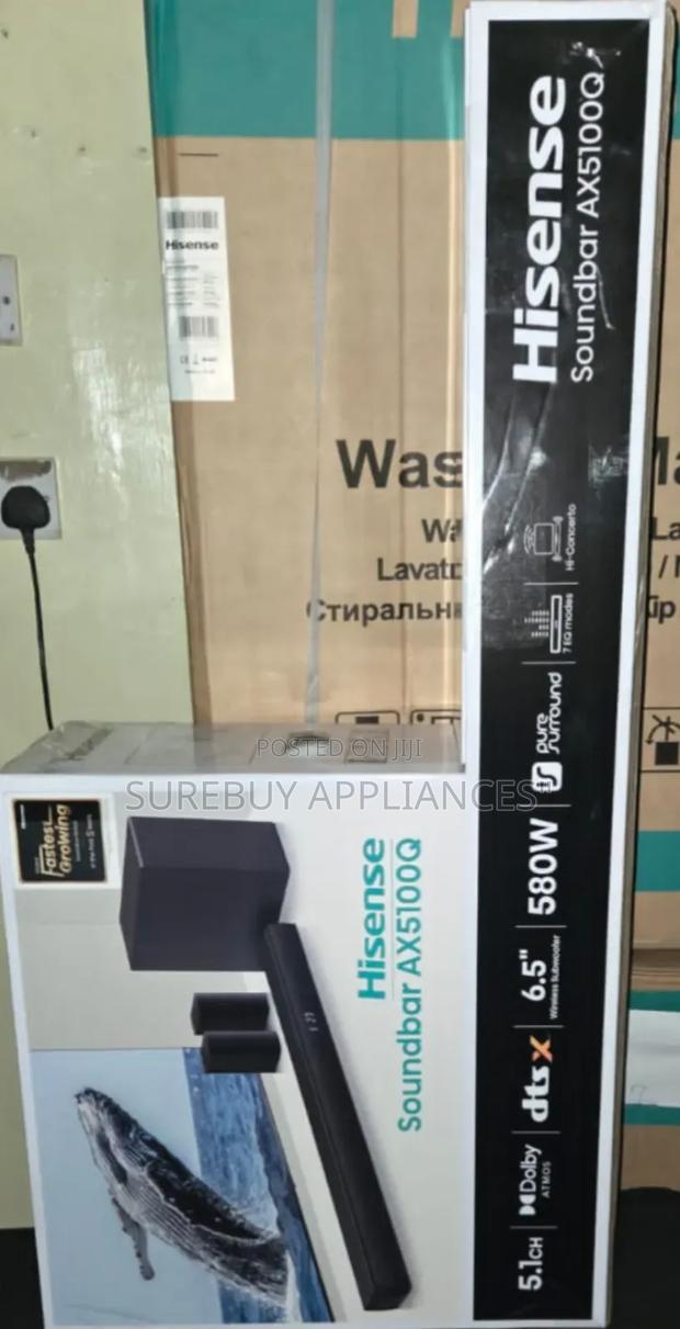 Hisense 580w Home Cinema Soundbar System, 5.1ch
