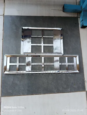 Universal Old Chrome Number Plate Holder/ Car Plate Holder