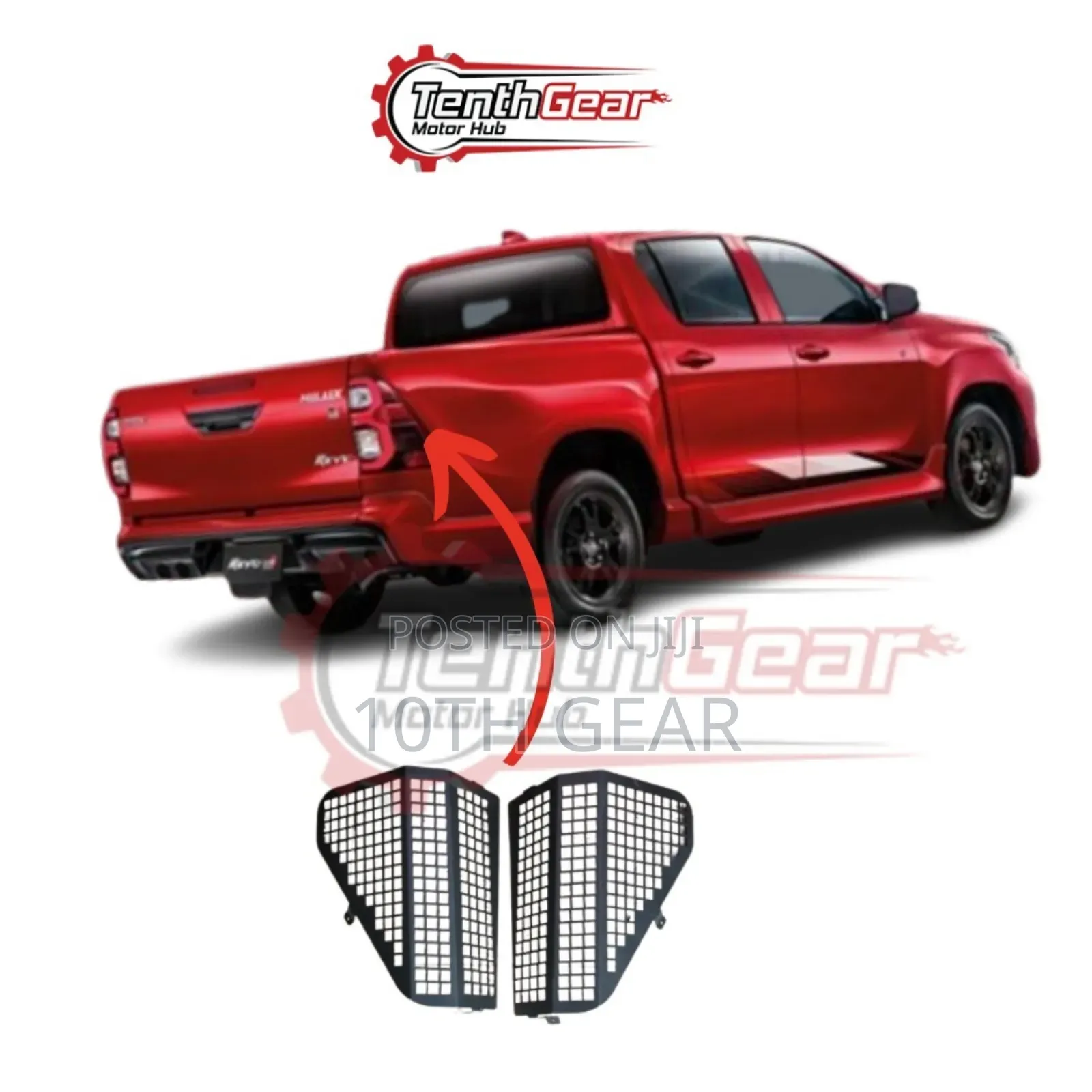 Hilux Revo 2016-2020 Taillight Cover Taillamp Protector Steel