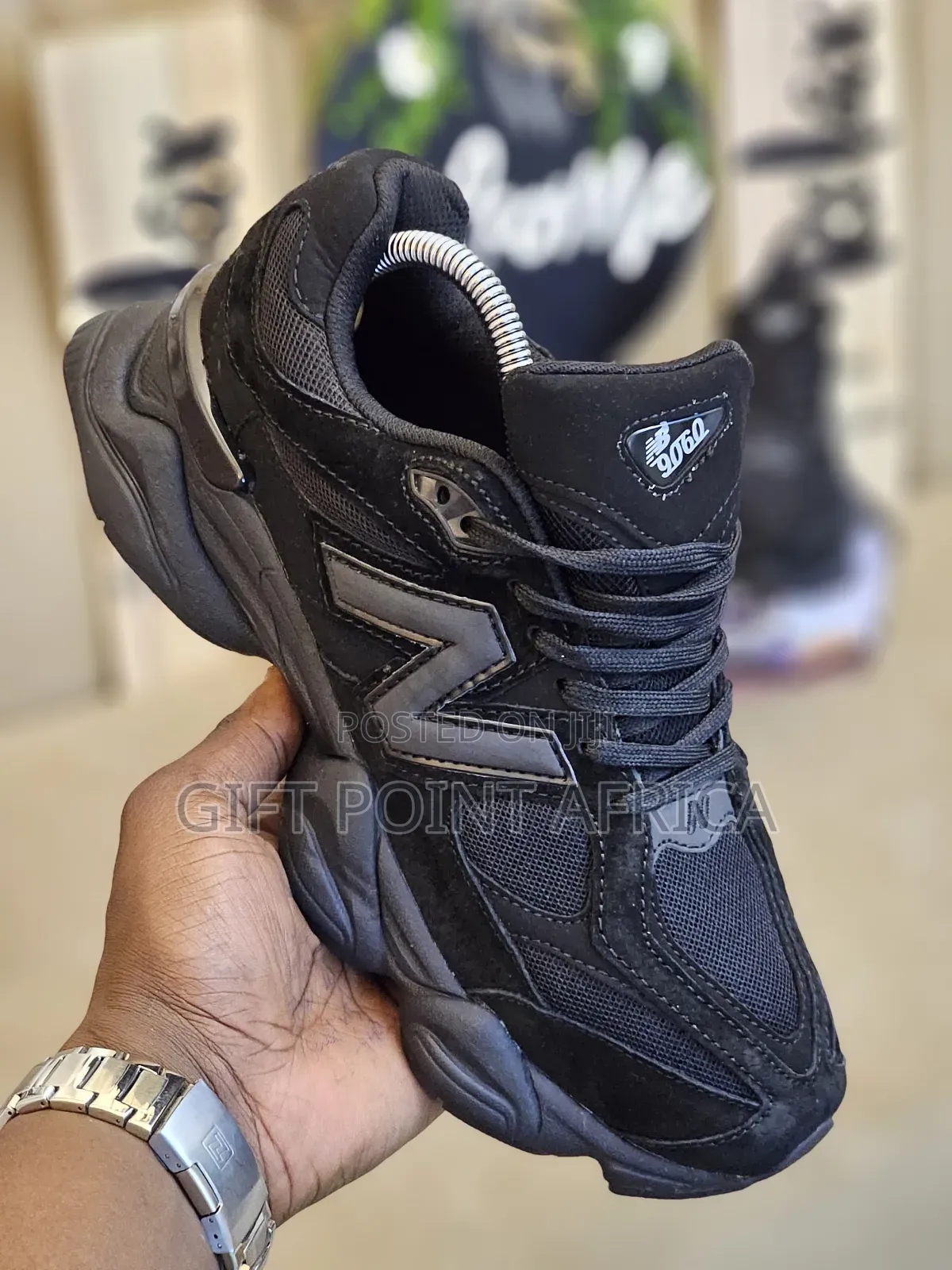 Black New Balance 9060 Sneakers