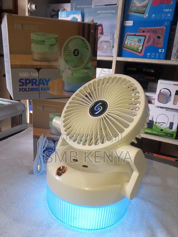Portable Misting Fan, Rechargable Battery, Powered Air Conditioner