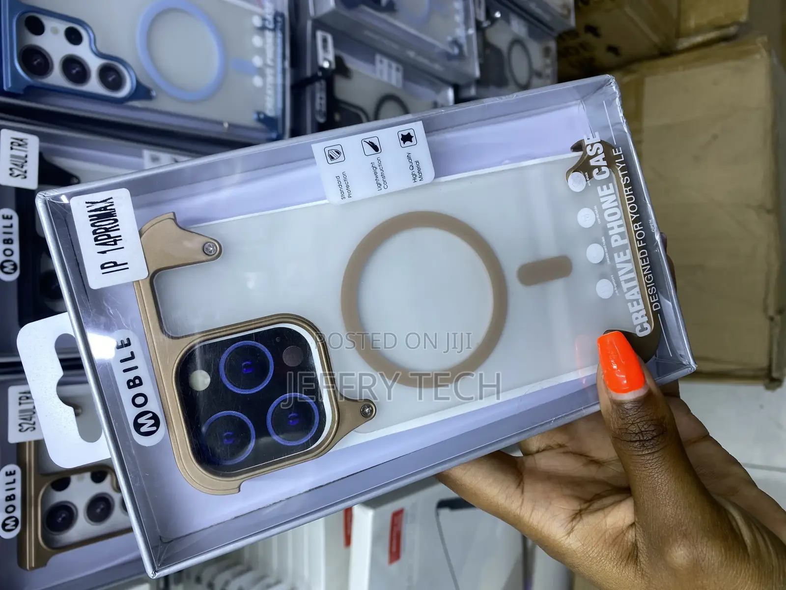 Wytrqwe Frameless Case for iPhone 14 Pro Max Compatible With Magsafe