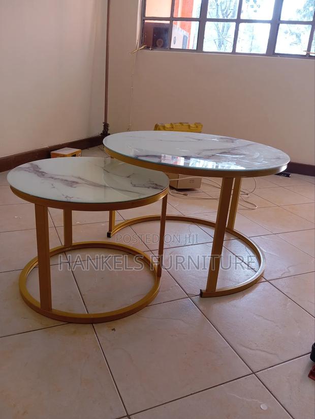 Gold Nesting Coffee Table Coffee Stool Stools - main view