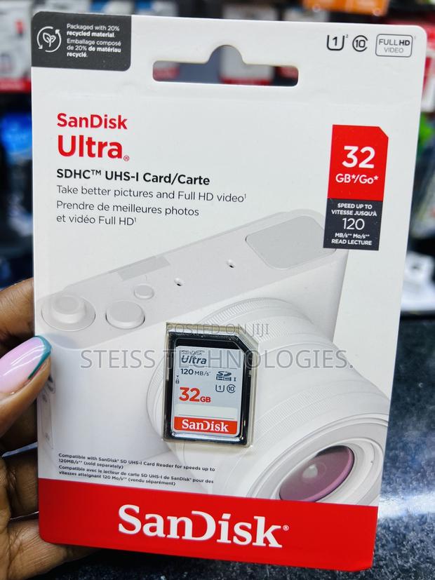 32gb Sandisk Camera Memory Card - main view