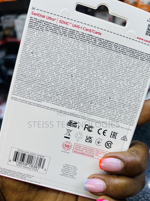 32gb Sandisk Camera Memory Card - thumbnail 3