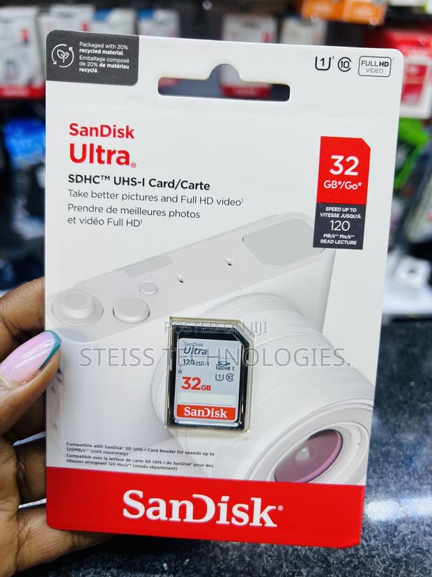 32gb Sandisk Camera Memory Card - thumbnail 2