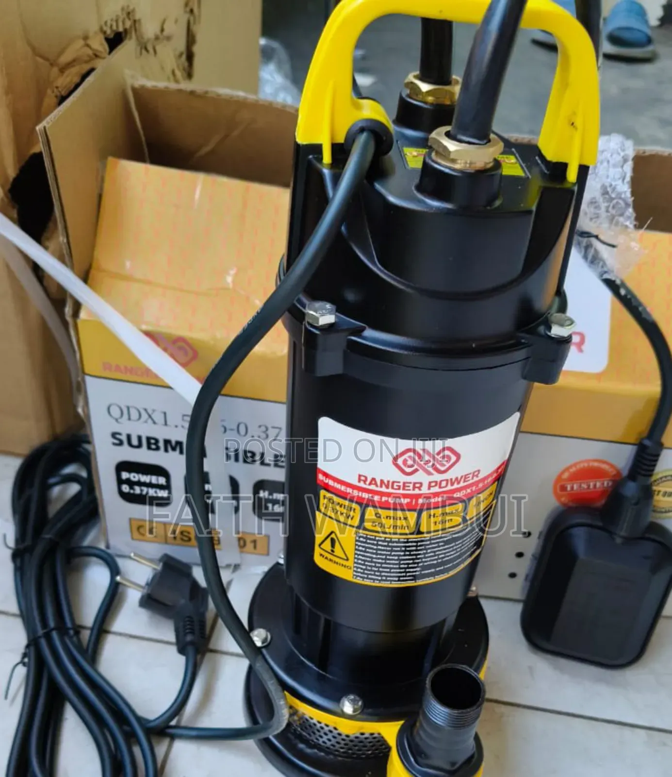 Quality 0.5hp Ranger Power QDX/Ranger Water Pump