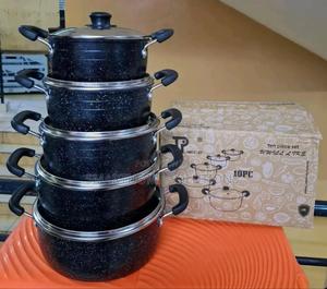 Jp 10pieces Black Cookware Kitchen Set Jl/C - thumbnail 2