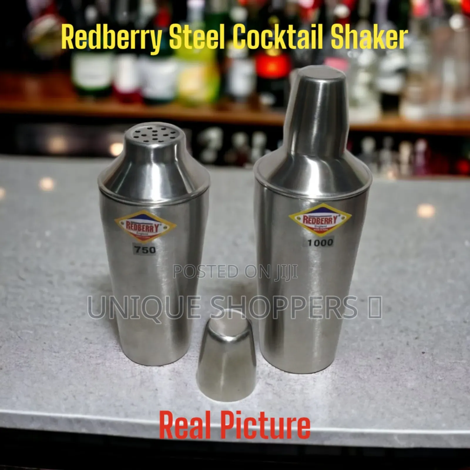 Redberry Stainless Steel Cocktail Shaker Available 870221 Size 750ml