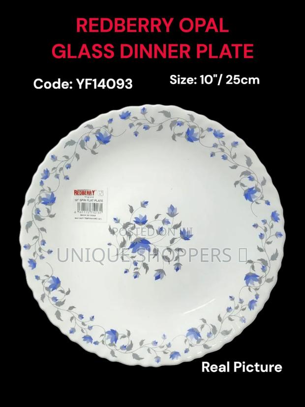 Redberry Opal Deco Dinner Plate Size: 10" /25cm
