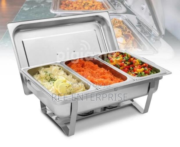 Triple Double and Single Chaffing Dishes - main view