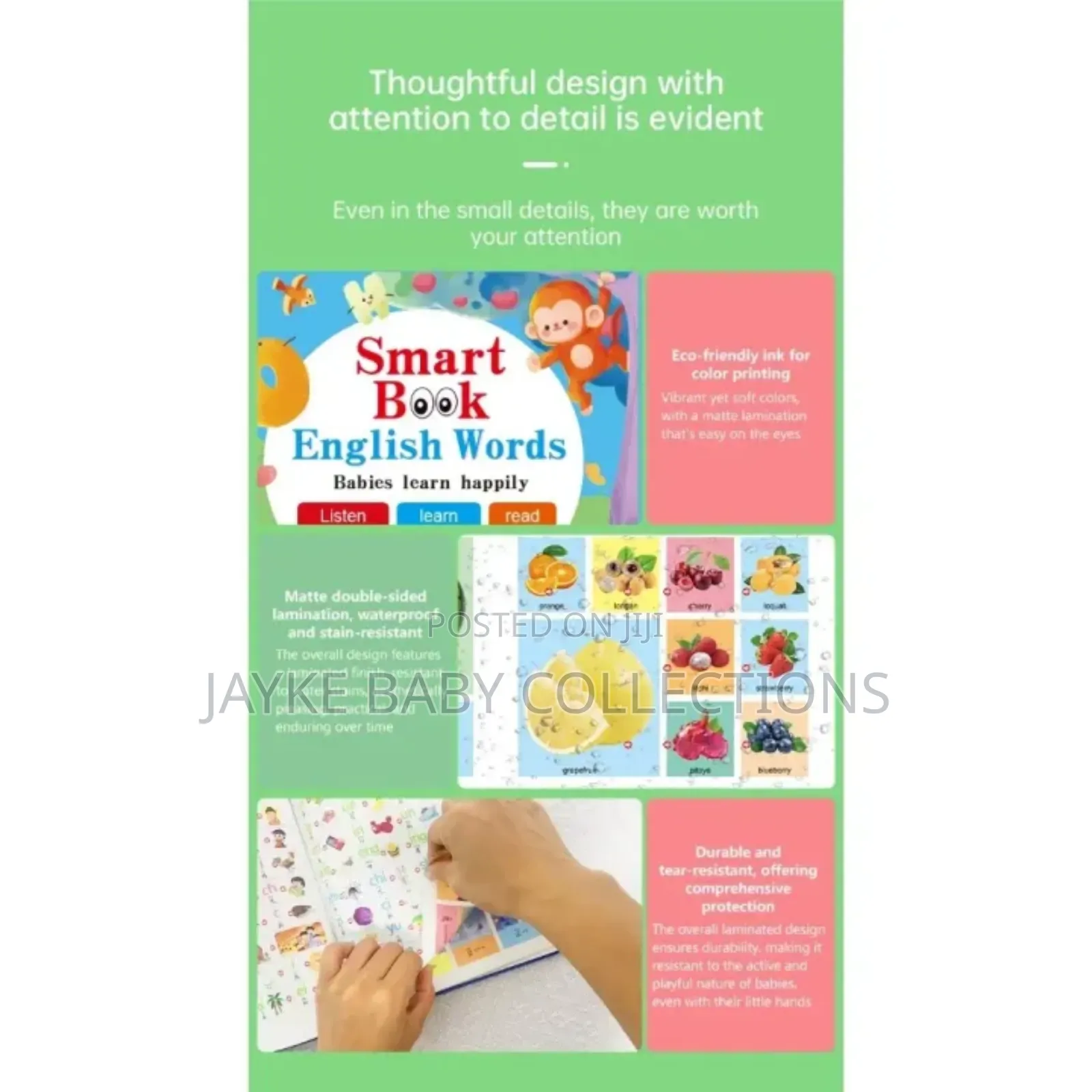 Interactive English Sound Book for Kids Toddlers