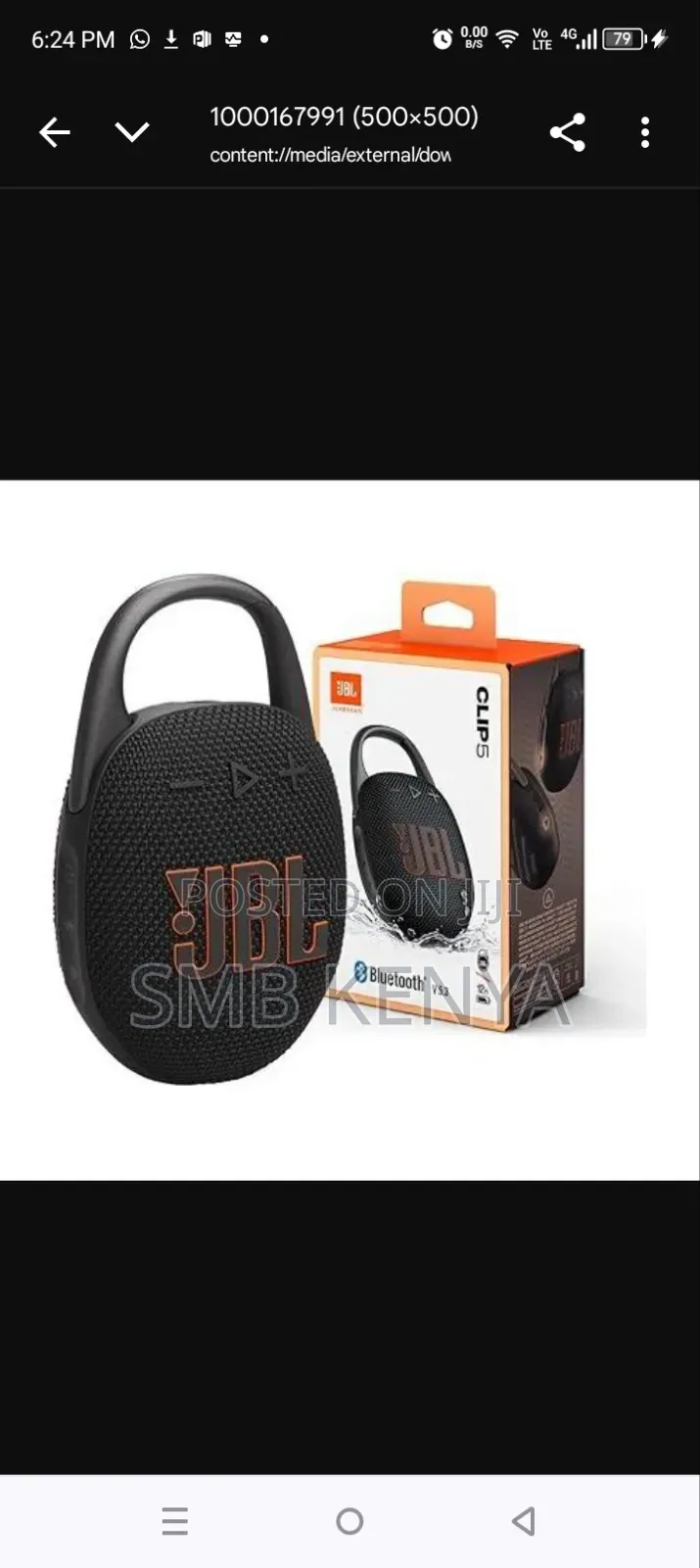 JBL Clip5 Powerful Ultra-Portable Bluetooth Speaker With 12h Battery