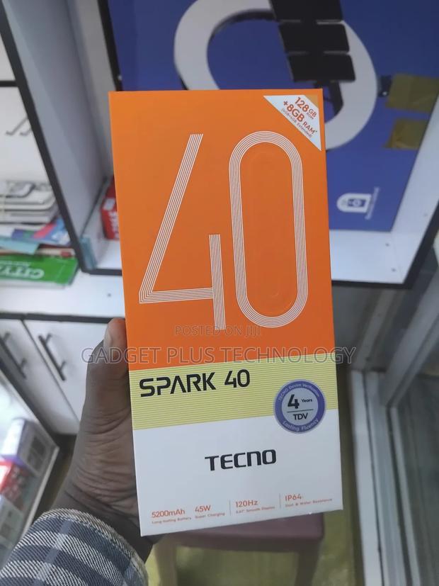 New Tecno Spark 40 128 GB Black - main view
