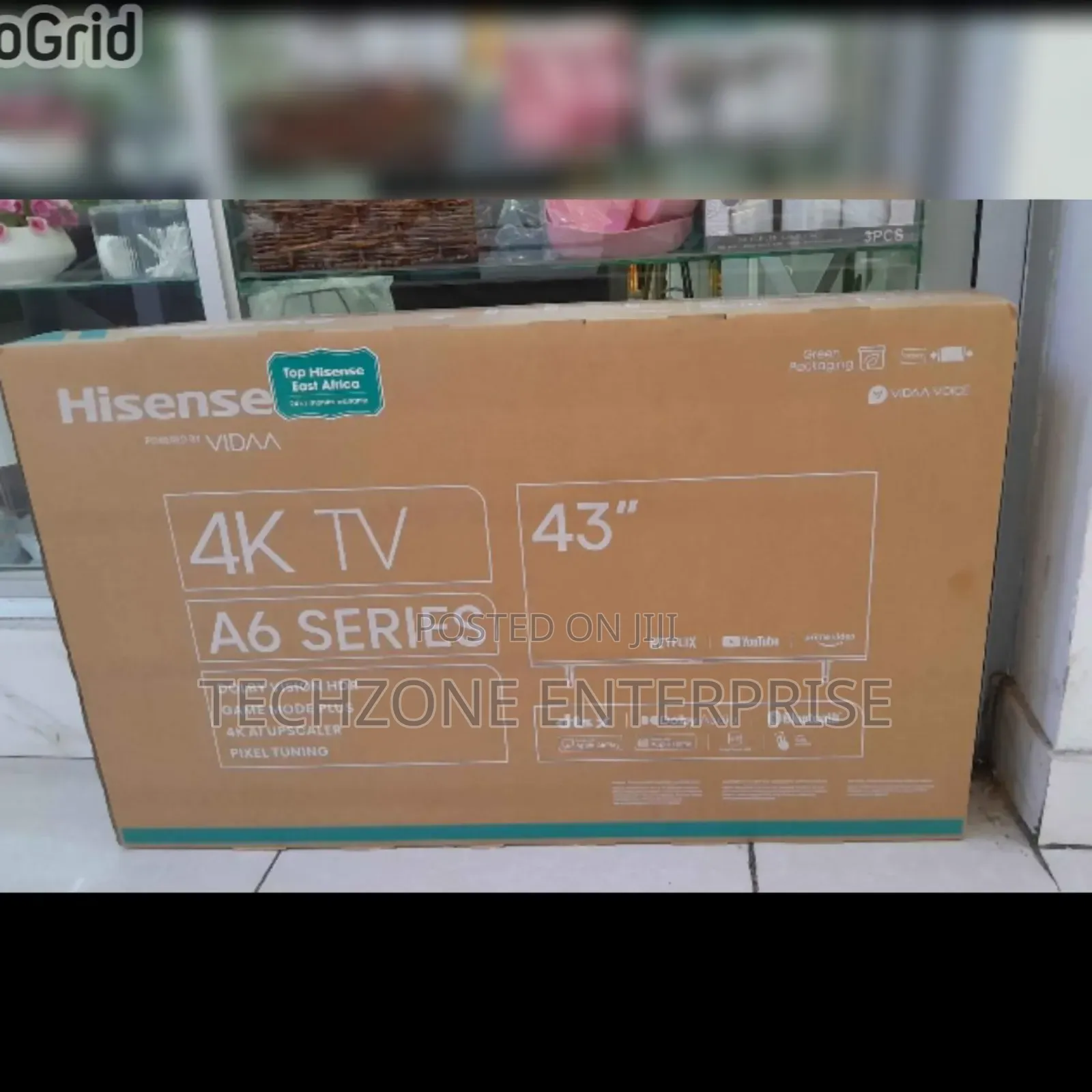 Hisense 43 Inch Smart Uhd Tv 43a6 Flameless Vidaa Tv