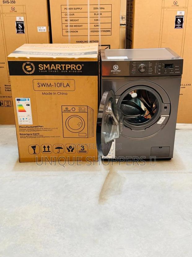 *Smartpro* ( SWM-10fla ) -10kg Front Load Washing Machine