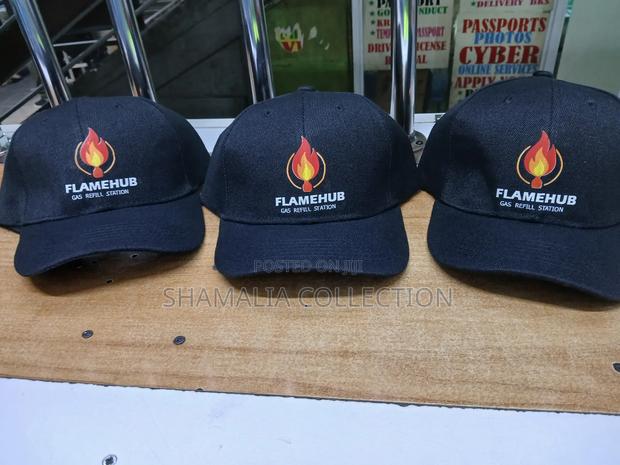 Black Printed Caps - thumbnail 2