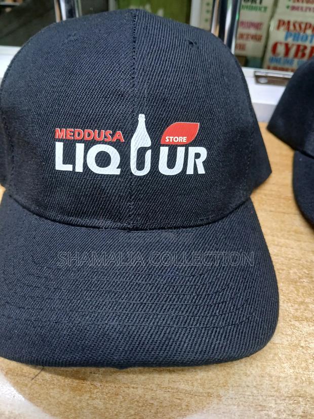 Black Printed Caps - thumbnail 3