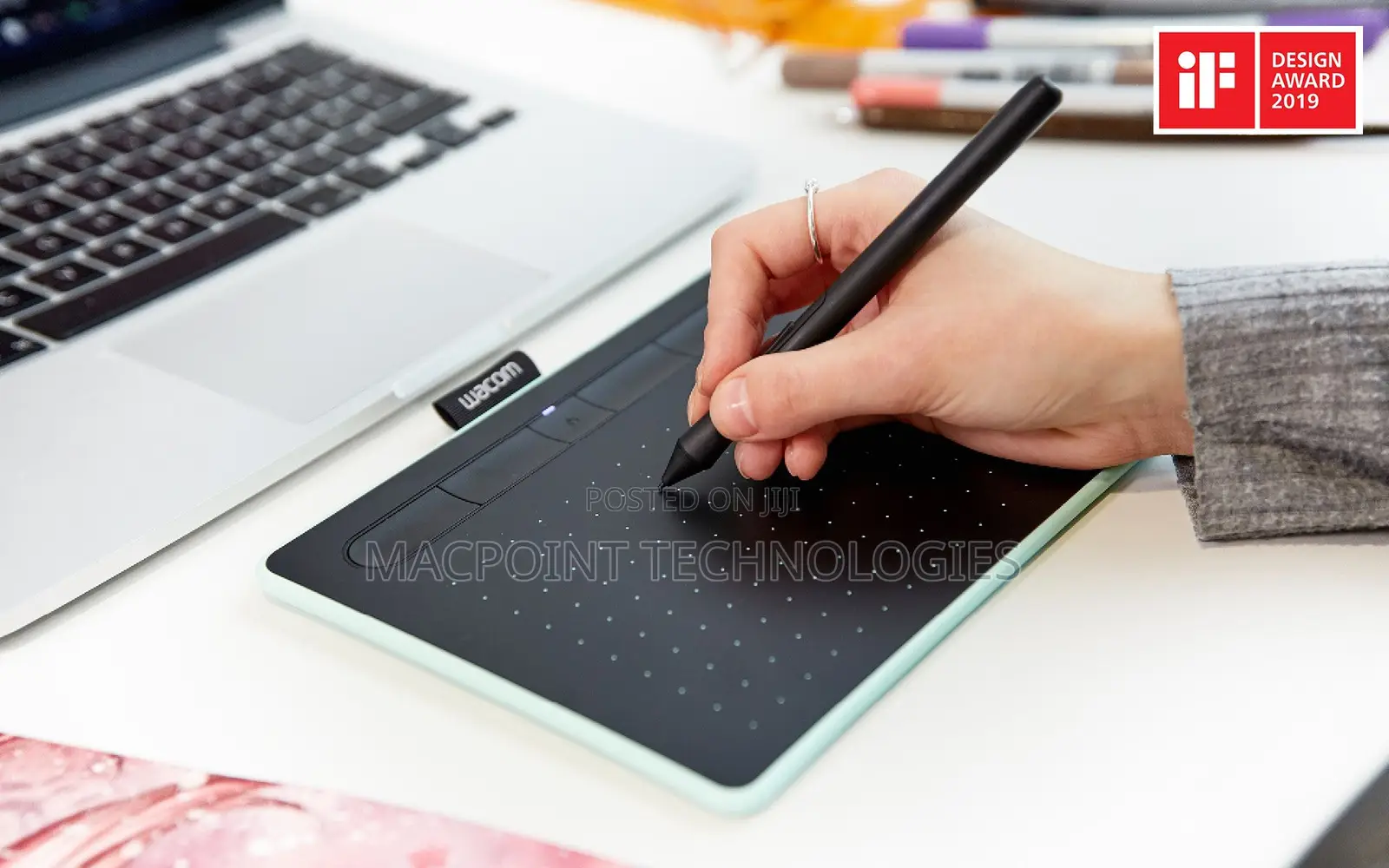 Wacom Intuos Small With Bluetooth Drawing Tablet/ 2 Free LTD Softwares