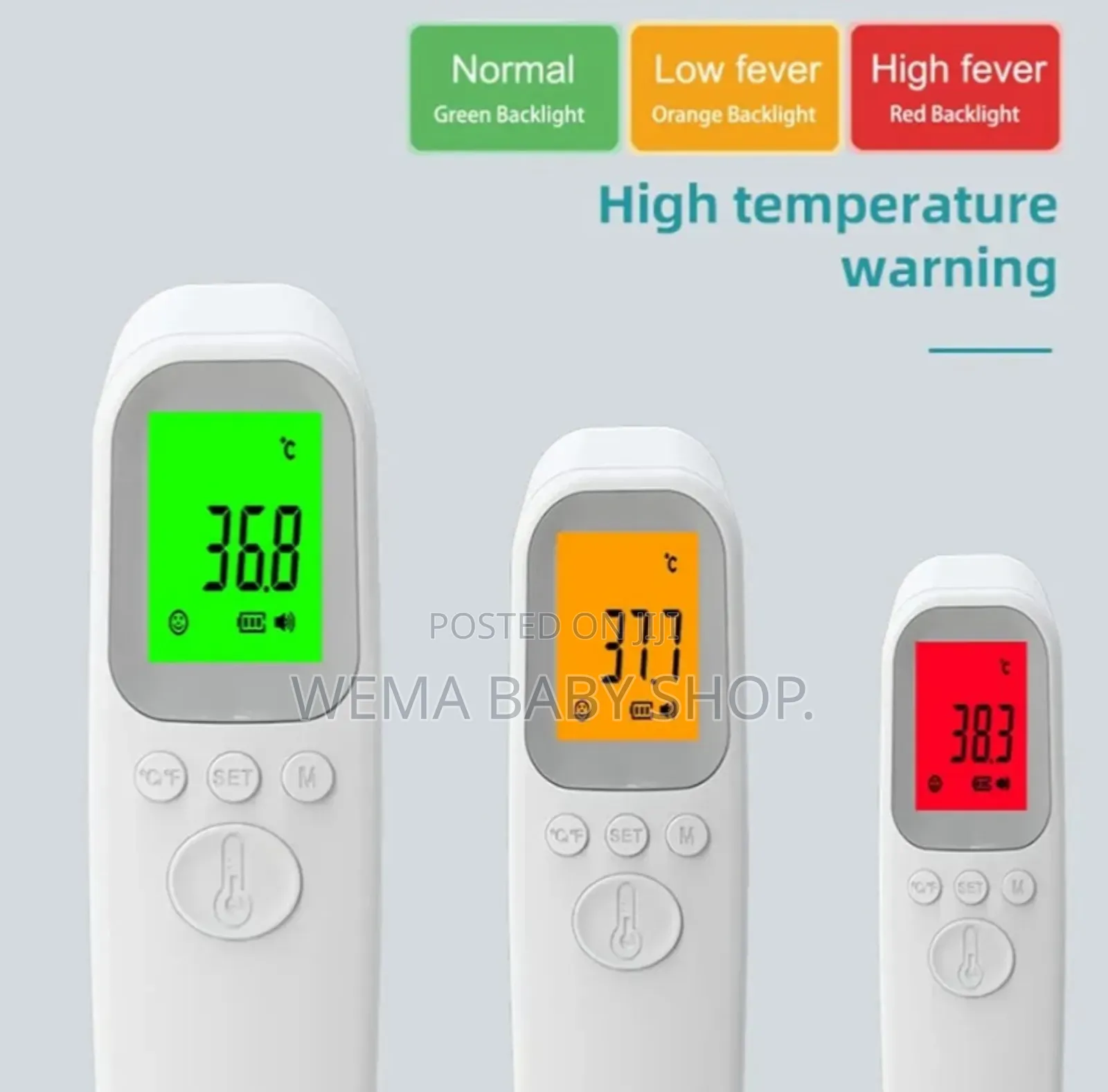 Kids/Adult Digital Infrared Forehead Thermometer