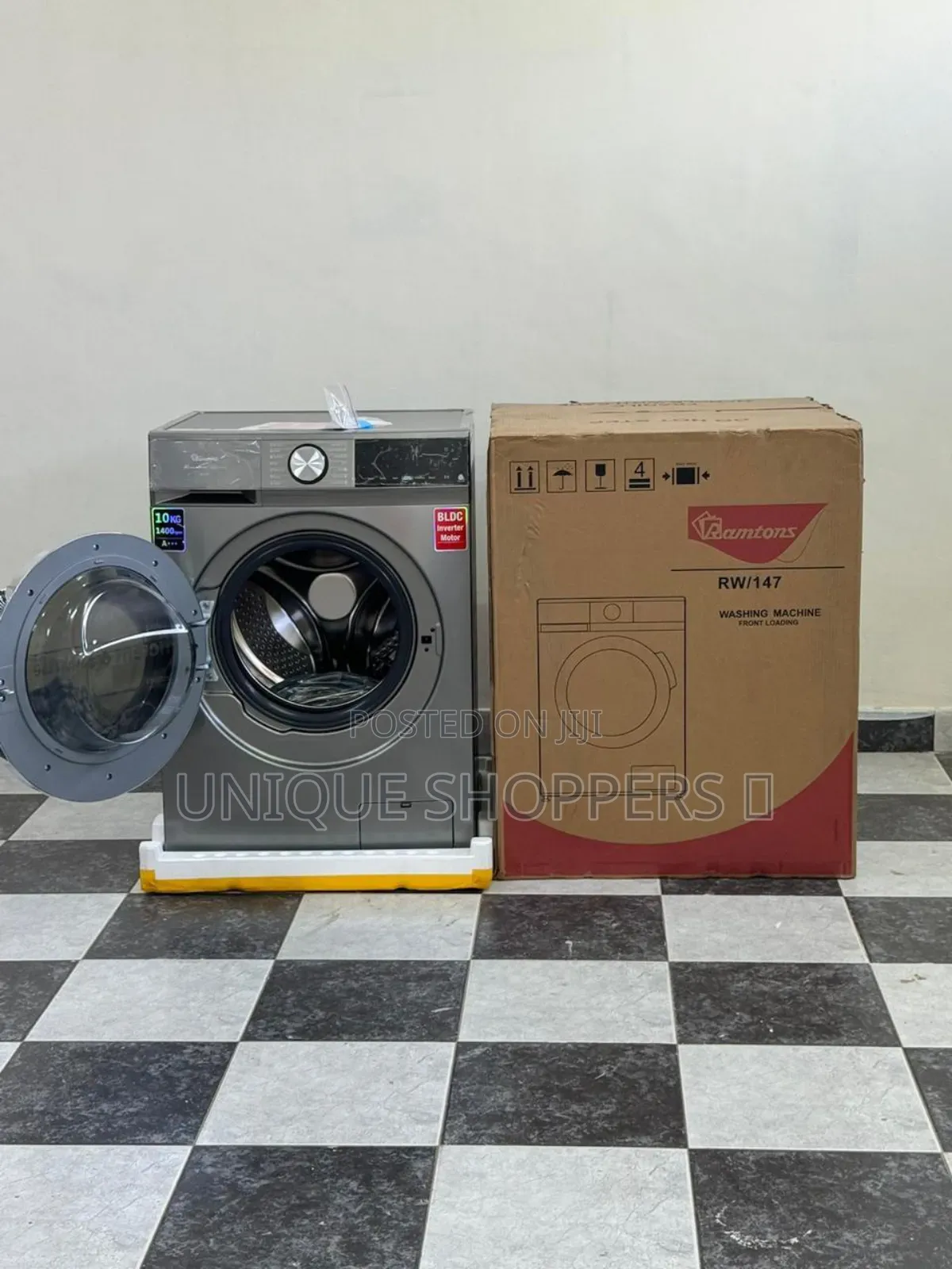 Ramtons* Front Load Fully Automatic 10kg Washer 1400rpm - *Rw/147*