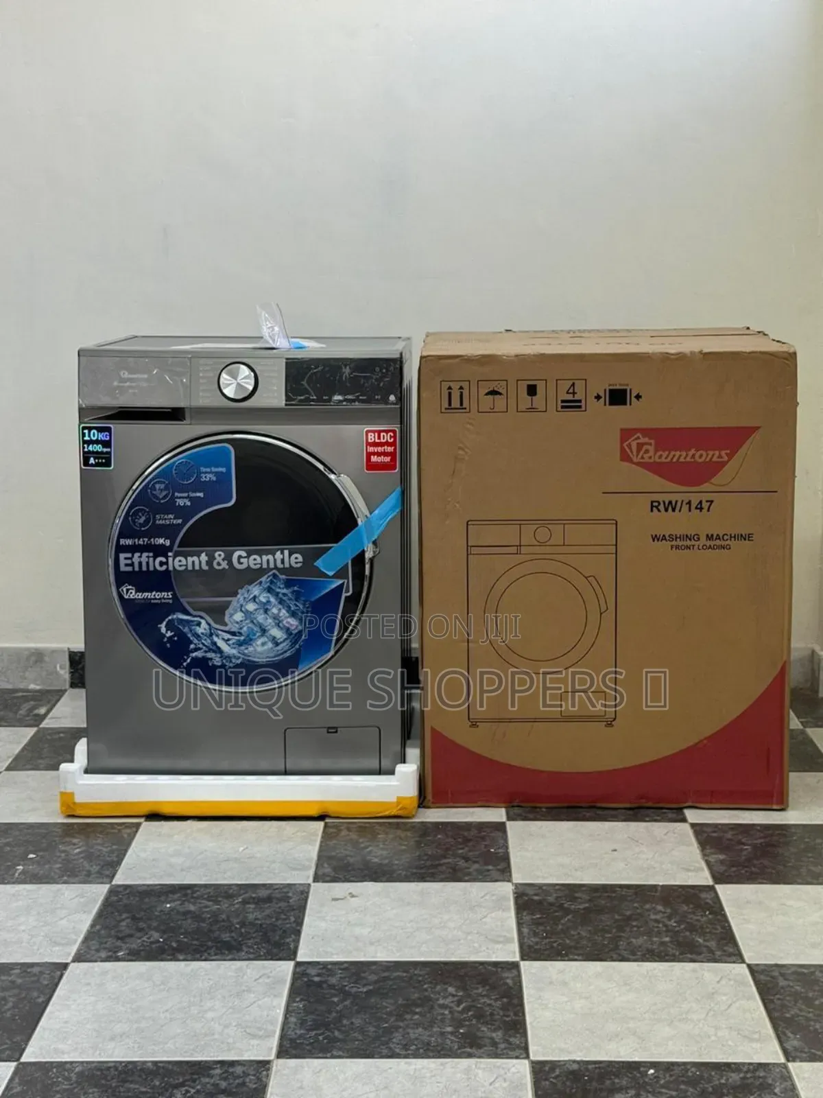 Ramtons* Front Load Fully Automatic 10kg Washer 1400rpm - *Rw/147*