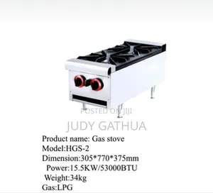 Commercial Gass Cooker 2 Bunner